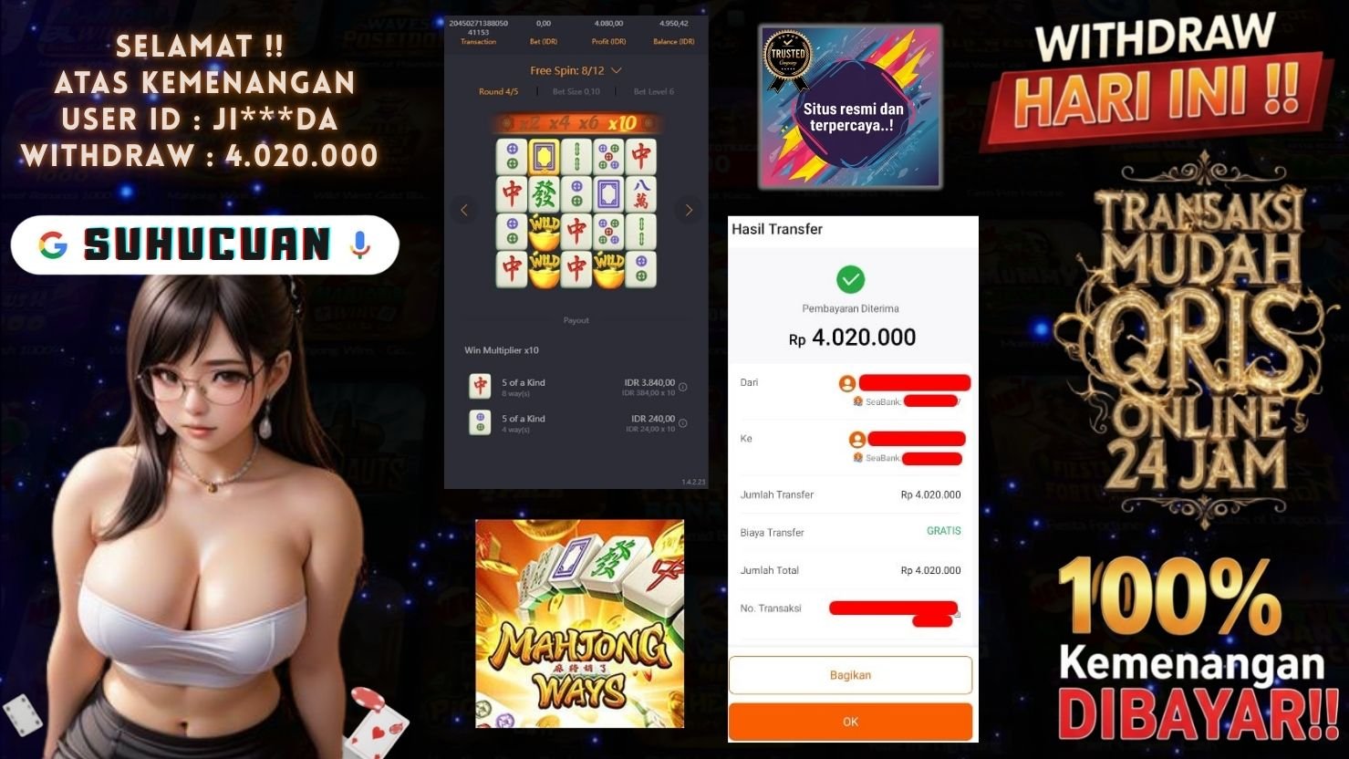 SUHUCUAN JACKPOT SLOT MAHJONG WAYS